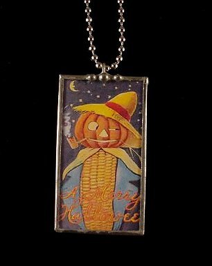 click to view Halloween postcard jewelry