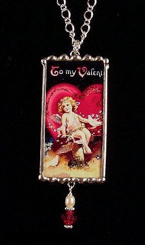 click to view Valentine's postcard jewelry